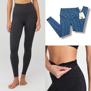 🍀 Spiritual Gangsta Women's LOVE SCULP Heather Blue Leggings seamless XS - S